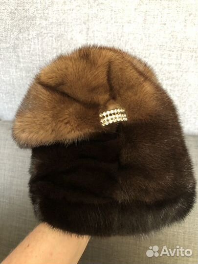 Шапка норковая женская