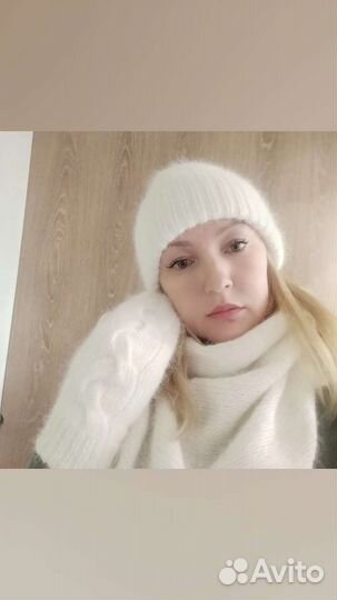 Шапка бактус варежки