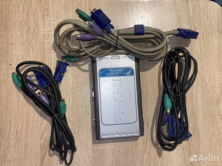 Kvm переключатель d link PS/2 4 портовый