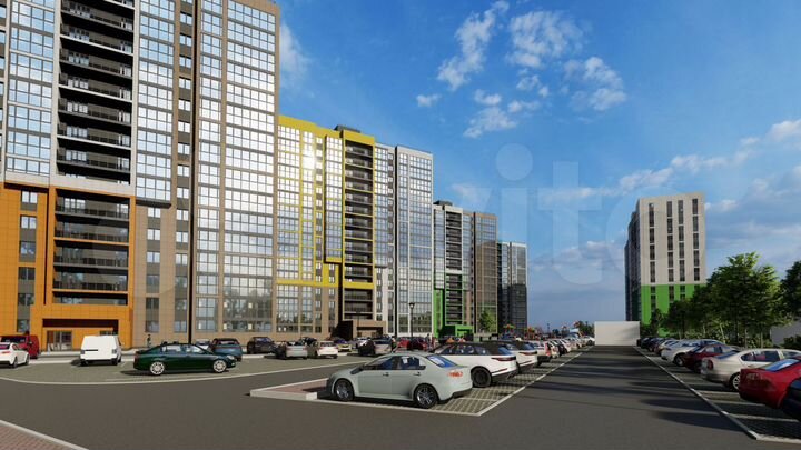 2-к. квартира, 50,6 м², 4/16 эт.