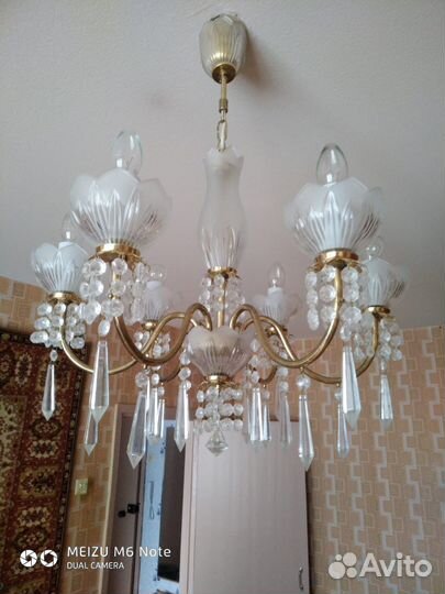 Хрустальная люстра СССР