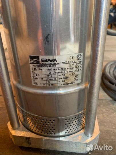Колодезный насос idrogo 80/20 A Ebara