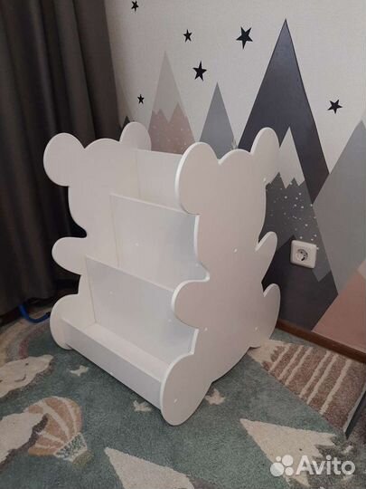 Напольная полка, книжная полка на колесах для книг