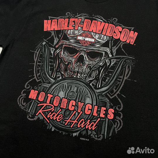 Футболка Harley Davidson MotorCycles Ride Hard