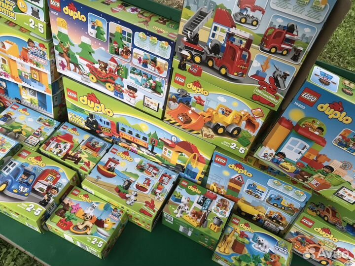 Коробки из-под наборов лего дупло