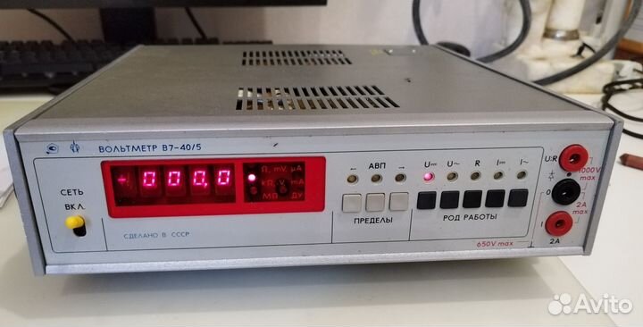Вольтметр в7 40 СССР в7-40/5