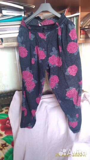 Винтаж: брюки, шорты (разнообразные материалы)