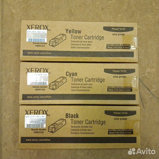 Картриджи 106R01335, 106R01337, 106R01338