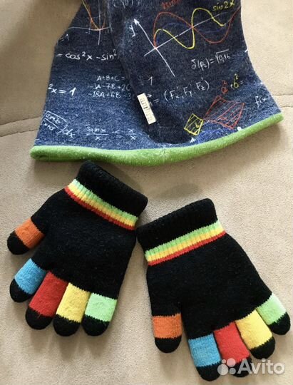 Комплект детский: шапка+перчатки