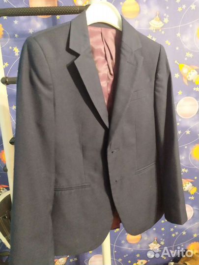 Пиджак на мальчика 122 синий