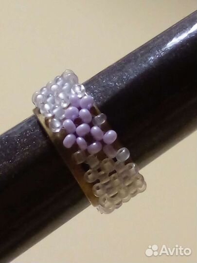 Кольцо из бисера