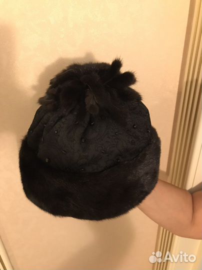 Шапка норковая женская