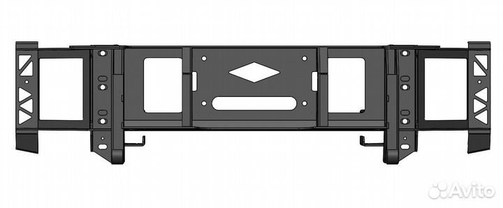 Бампер авс-Дизайн передний UAZ Патриот/Пикап/Карго