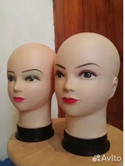 Голова манекен женская для шапок