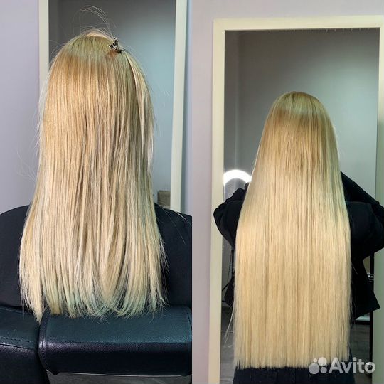 Наращивание биопротеиновых волос