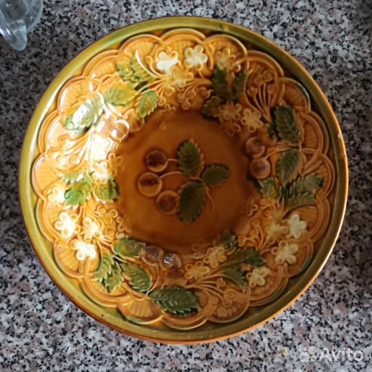 Салатник блюдо 25 см винтаж зик Конаково