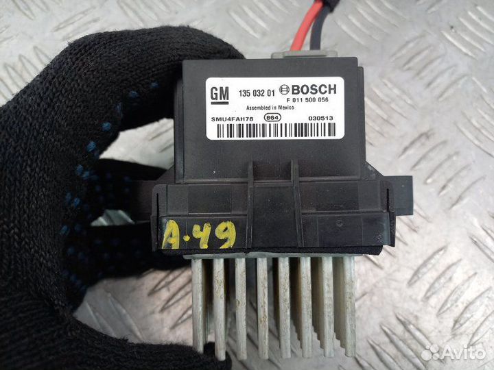 Реостат печки Chevrolet Cruze 1 1.8 F18D4 141Л.С