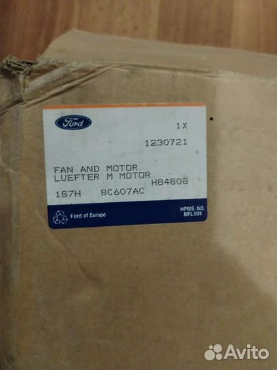 Вентилятор охлаждения радиатора Форд