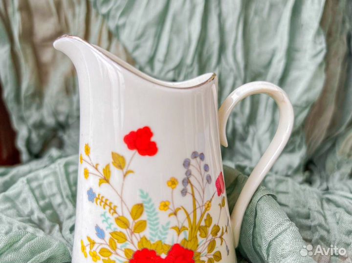 Кувшин молочник фарфор винтаж Китай редкость