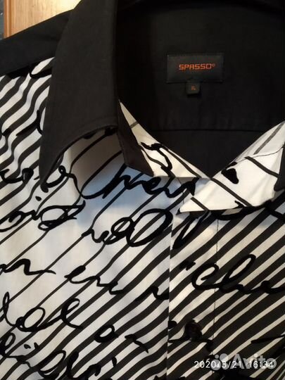 Рубашка черная 50 размер