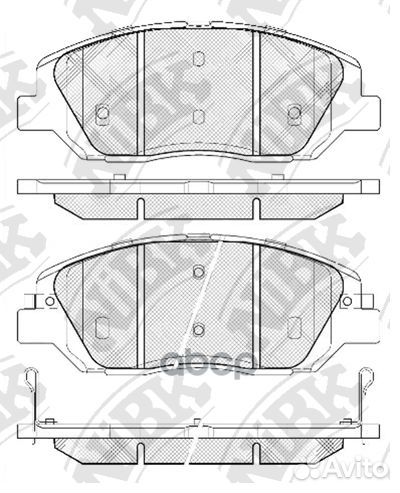 Колодки торм.пер. PN0446 NiBK