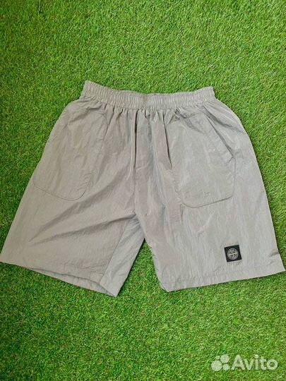 Плавки - шорты Stone island нейлон серые и чёрные