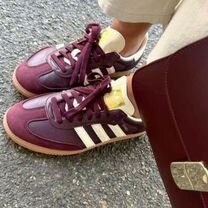 Кроссовки adidas gazelle indoor burgundy og maroon