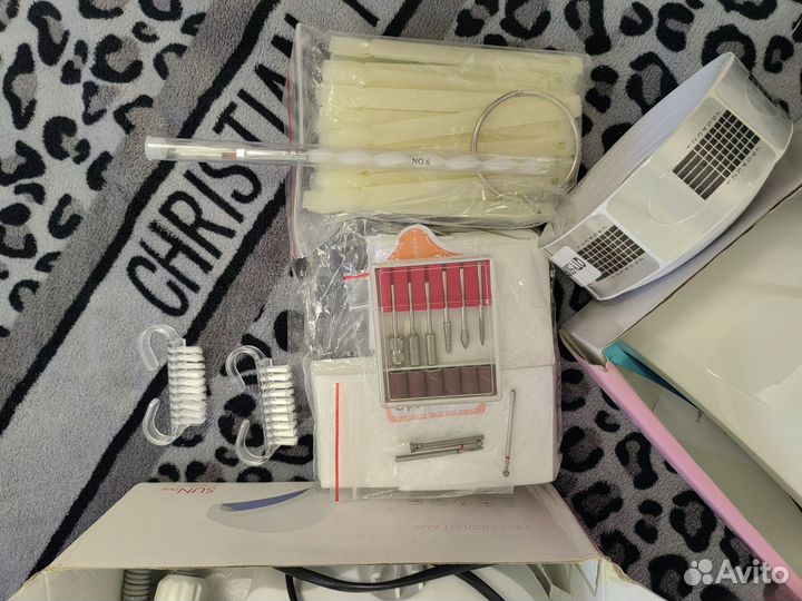 Машинка для маникюра+лампа