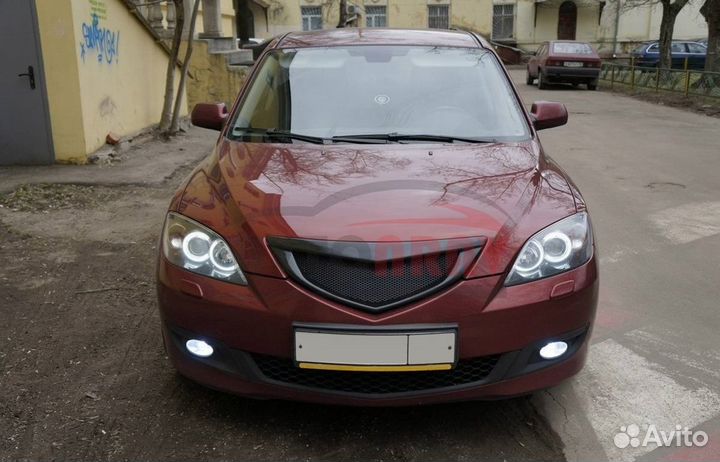 Решетка радиатора (с сеткой) для Mazda 3BK хетчбек