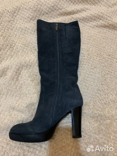 Сапоги осень весна женские 39 натуральная кожа