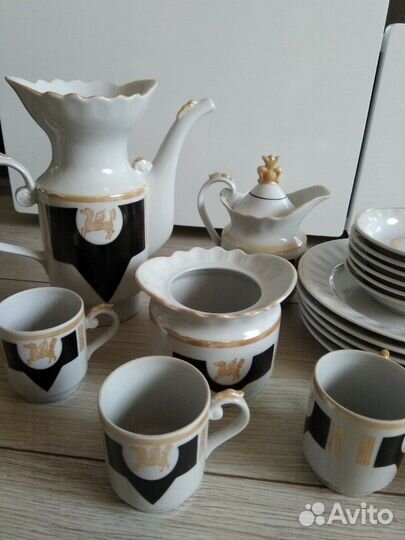 Сервиз кофейный Золотой пегас