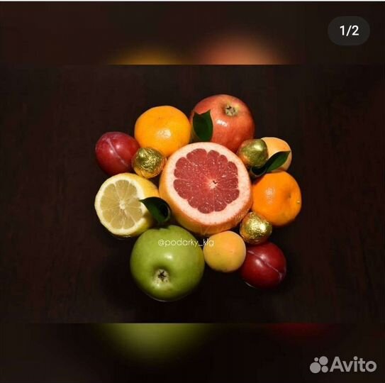Фруктовые букеты и корзинки