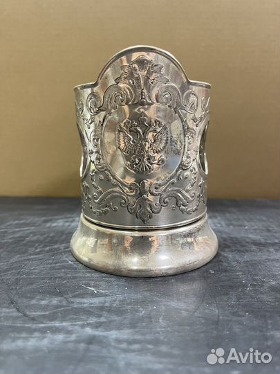 Подстаканник серебро 925 новый пломба 211 гр