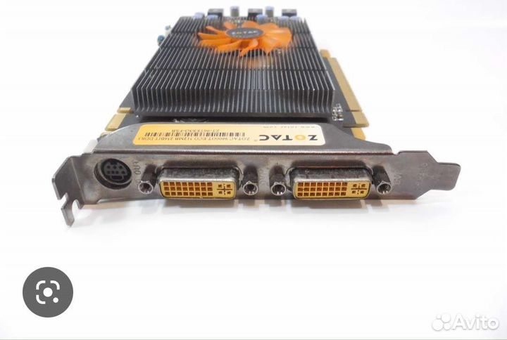 Видеокарта zotac 9600GT eco 512 mb