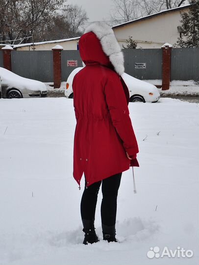 Новая парка с натуральным мехом