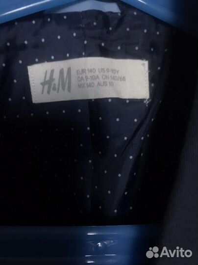 Пиджак жакет H&M 140 школьный