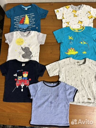 Пакет с одеждой для мальчика р.74, 80