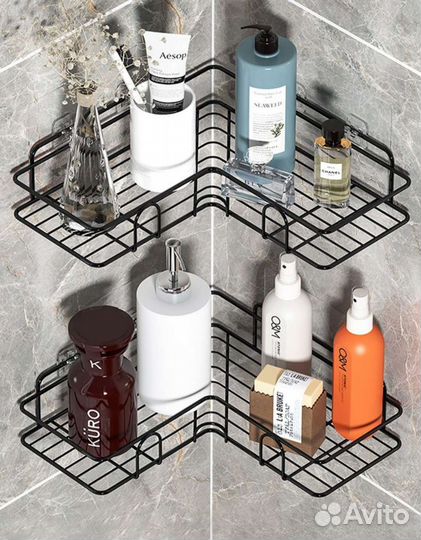 Полка для ванной угловая