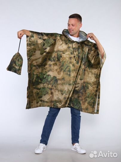 Плащ дождевик пончо