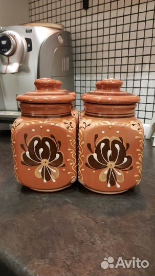 Набор керамических банок для хранения