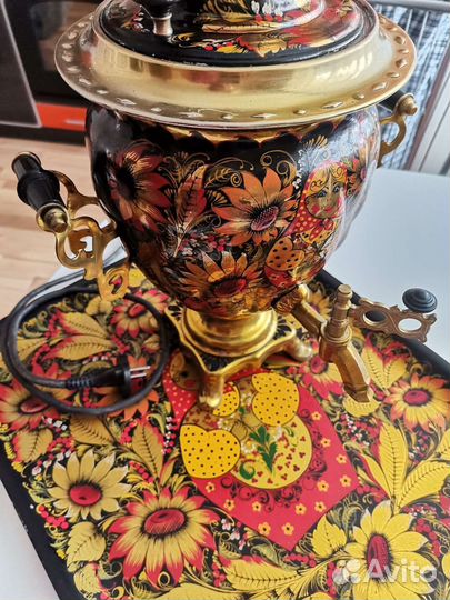 Самовар электрический ручная роспись Матрешка