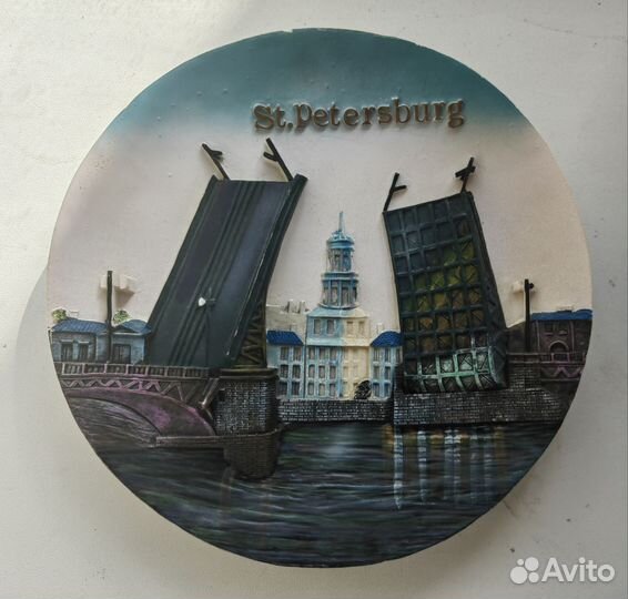 Сувенирная тарелка,St-Peterburg