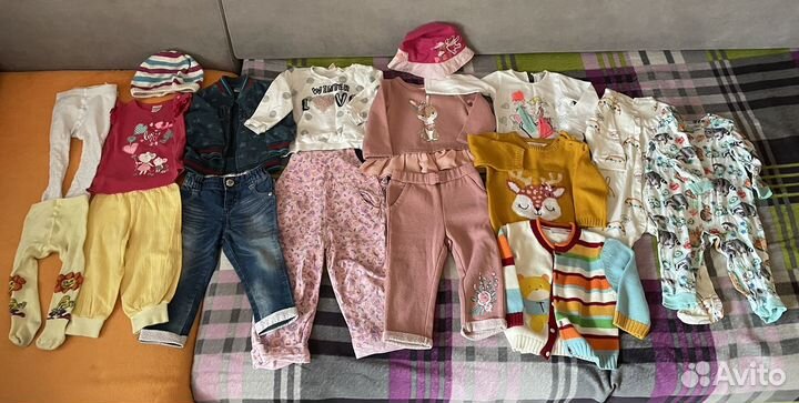 Вещи пакетом на девочку 74 - 80