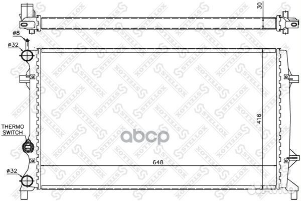 10-25448-SX радиатор системы охлаждения МКПП V