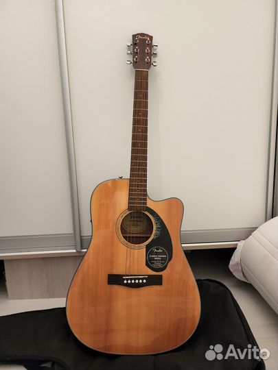 Электроакустическая гитара fender CD-60SCE NAT