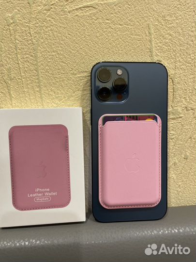 Apple leather wallet магнитный картхолдер magsafe
