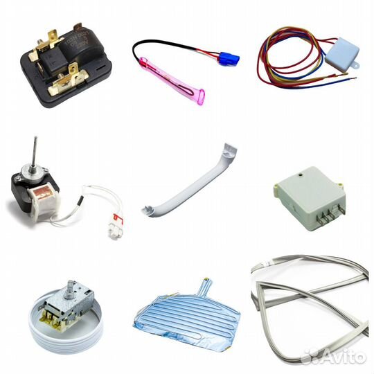 Запчасти для холодильников в ассортименте