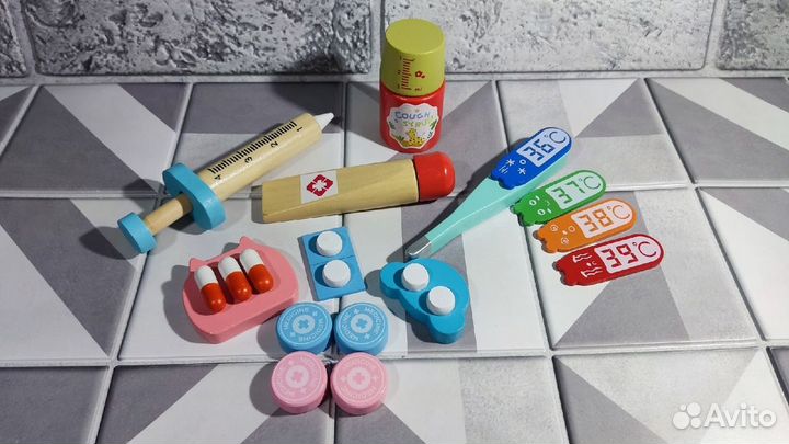 Деревянный набор доктора / врача и стоматолога