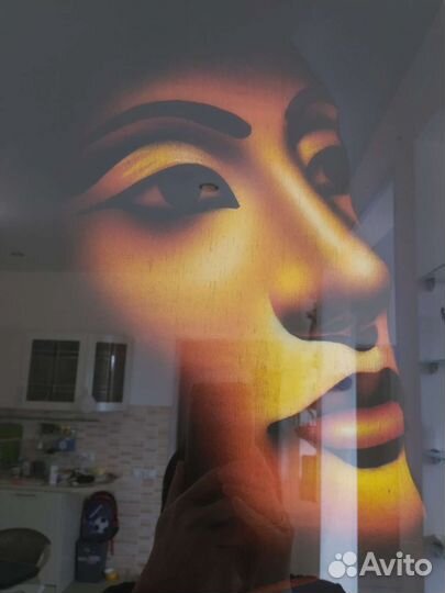 Картина на папирусе, рамка