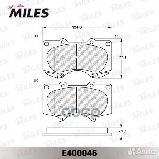 Колодки тормозные Toyota Land Cruiser Prado (J1